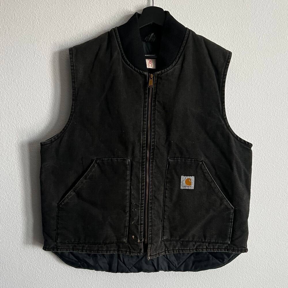 Carhartt VQ185 faded black work wear vest